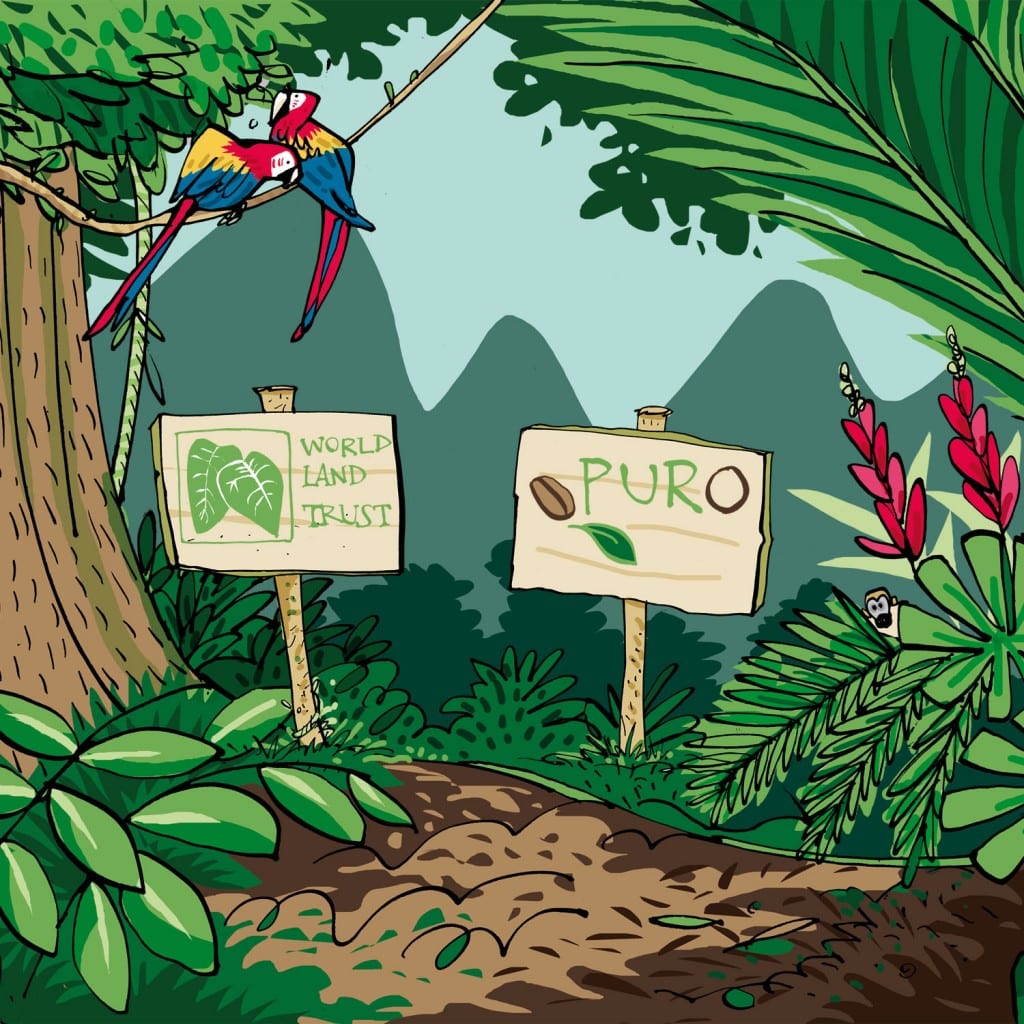 Puro Coffee støtter regnskovene